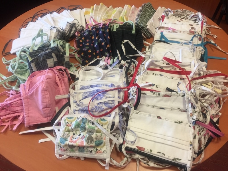 Merci pour les masques en tissu !