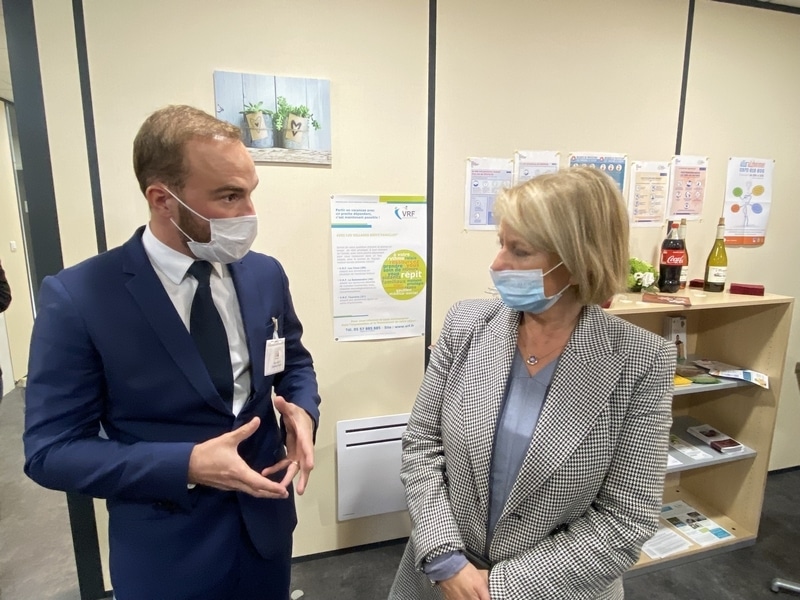 Visite de Madame La Ministre Brigitte BOURGUIGNON à la Plateforme de répit.