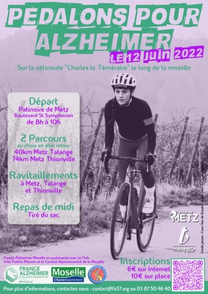 Pédalons pour Alzheimer le 12 juin prochain !